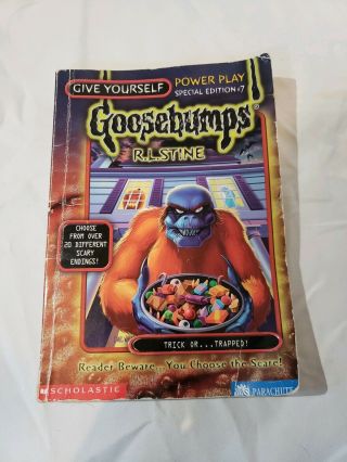 Rare Goosebumps Power Play Special Edition 7 " Trick Or Trapped "