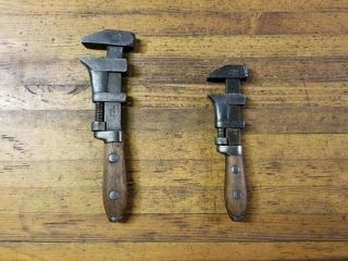 Rare Antique Adjustable Wrenches • Vintage Pexto Mechanics Plumbing Tools ☆usa