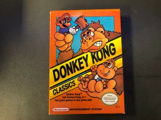 Donkey Kong Classics (nintendo Nes,  1988) Cib Rare