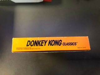 Donkey Kong Classics (Nintendo NES,  1988) CIB RARE 3