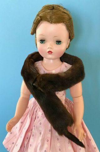Vintage Fur Stole Mink Madame Alexander Cissy Doll Toni Miss Revlon