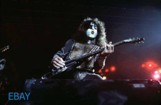 Kiss Paul Stanley Plays Guitar Rare 35mm Slide