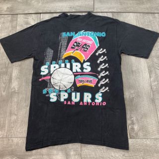RARE Vintage San Antonio Spurs NBA Throwback Big Logo Graphic Shirt Mens Large 2