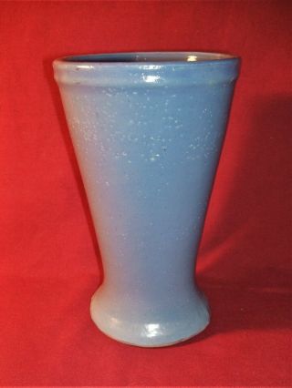 Antique 9 " Blue Salt Glazed Stoneware Vase C1900 - 20