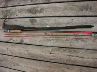 Rare Paul Bunyan Bamboo Fly Rod In Bag 3pc
