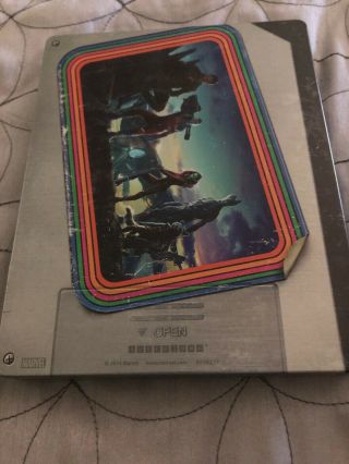 RARE Guardians of the Galaxy Marvel Best Buy Exclusive Steelbook 3D & Blu Ray 2