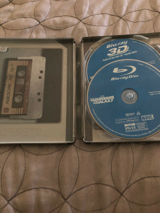 RARE Guardians of the Galaxy Marvel Best Buy Exclusive Steelbook 3D & Blu Ray 3