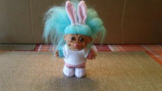 Russ Troll Doll 5 " Easter Bunny / Russ Troll Dolls/ Toys / Vintage Doll Toys