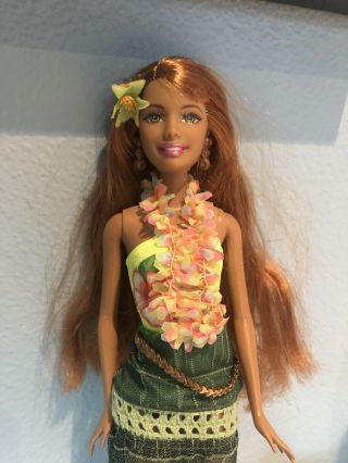 Rare Mattel Collectible Loose Fashion Hawaiian Summer Barbie Doll