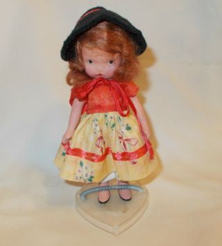 Vintage Nancy Ann Story Book Bisque Doll 5.  5 "