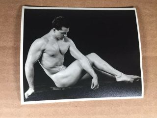 Vintage Studio Pose,  1960’s Male Nude Photography,  Bodybuilding 4x5
