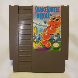 Snake Rattle N Roll Nes 1990 Rare Nintendo Entertainment System