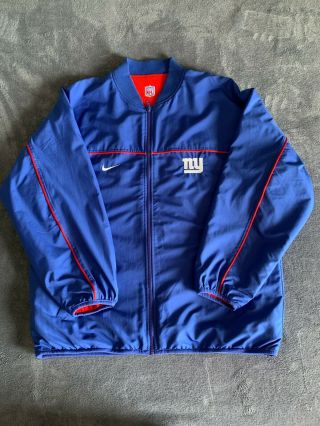 Nike Vtg York Giants Nfl Reversible Jacket Men 