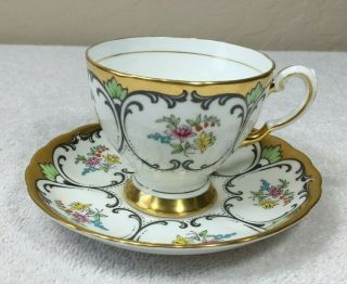Vintage Fine Bone China Cup And Saucer By Tuscan