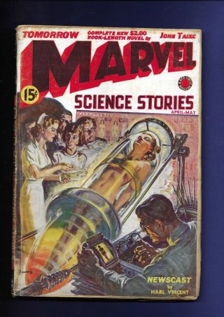 Marvel Vol.  1 No.  4 Science Stories Rare Shape - April/may Pulp