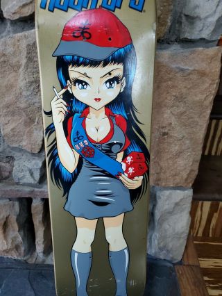 HOOK UPS Skateboard Deck Paper Doll Series Dead Scout Girl Very Rare Vintage 3