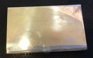 Vintage Antique Reed & Barton 689 Silver Plated Business Card Holder Case Retro