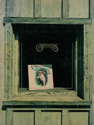Rare The Carpenters Music Songbook / Sheet Music - 1970 