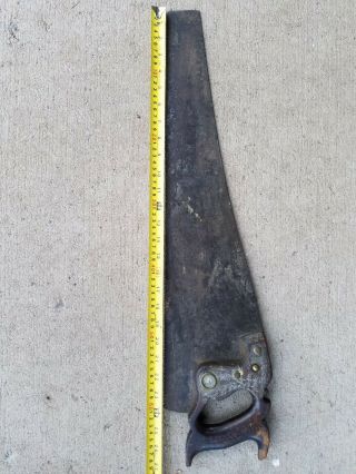 Henry Disston & Sons Philadelphia Saw 24 " Blade Very Rare Antique Vintage Tool
