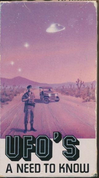 Ufos A Need To Know Interviews With Bob Lazar Linda Moulton Howe & More Vhs Rare