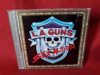 Ultra Rare 1988 L.  A.  Guns Cd Video Sex Action (4) Cd Tracks (1) Video