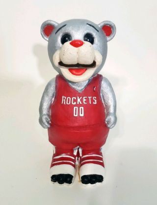 Rare Houston Rockets Clutch The Bear Mascot Piggy Bank