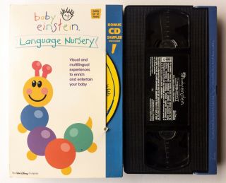Baby Einstein Vhs With Bonus Cd Language Nursery Rare Disney