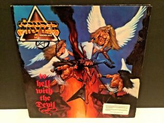 Stryper - To Hell With The Devil Lp Rare Banned Cover Vg,  Christian Heavy Metal