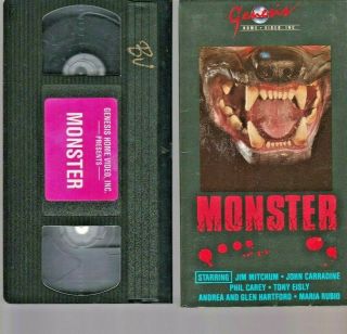 Monster 1987 Genesis Home Video Rare Vhs