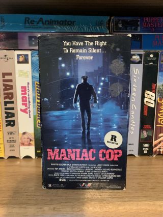 Maniac Cop Vhs Rare 80’s Cult Classic
