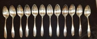 12 Oneida Silverplate Spoons - Community Plate Patrician 1914