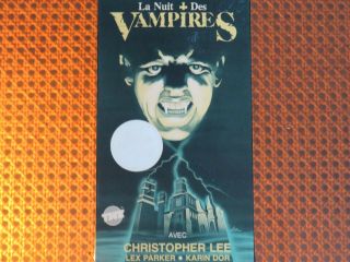 La Nuit Des Vampires Vhs G Mega Rare French Ntsc Horror Christopher Lee