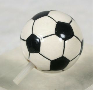 Rare And Retired Nora Fleming Black & White Soccer Ball Mini