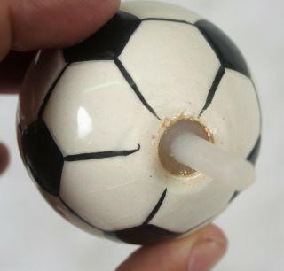 Rare and Retired Nora Fleming Black & White Soccer Ball Mini 3
