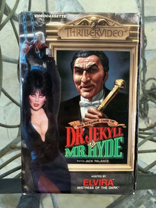 Dr.  Jekyll And Mr.  Hyde - Elvira Thriller Video Big Box Vhs Horror 80’s Rare