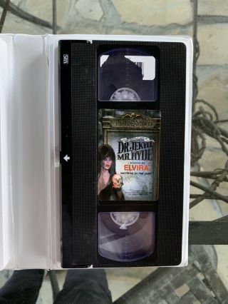 Dr.  Jekyll And Mr.  Hyde - Elvira Thriller Video Big Box VHS Horror 80’s Rare 3