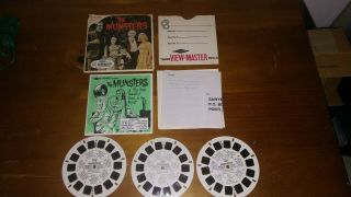 View - Master 1966 The Munsters Tv Show (b481) – 3 Reels,  Booklet & Inserts Rare