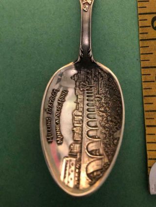 ANTIQUE STERLING SILVER SPOON MILLING DISTRICT MINNEAPOLIS MINNESOTA 27 GRAMS 2