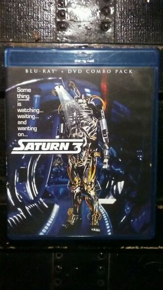 Rare Oop Scream Factory Saturn 3 Blu - Ray,  Dvd Farrah Fawcett Sci - Fi Horror Film