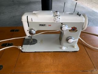 Pfaff 260 Sewing Machine With Cabinet - Great,  Very Rare
