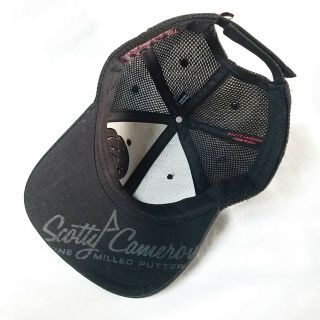 RARE Scotty Cameron Circle T Strapback Golf Hat Cap Black/Red Titleist Putters 3