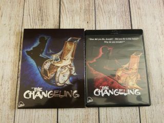 The Changeling (blu - Ray,  Dvd,  2018) W/ Oop Rare Slipcover.  Severin.  Like