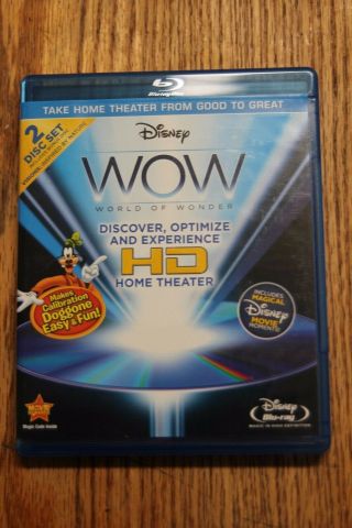 Disney Wow World Of Wonder [blu - Ray] Hdtv Home Theater Rare & Out Of Print Oop