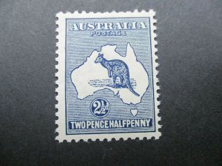 Kangaroo Stamps: 2.  5d Indigo 1st Watermark - Rare (c42)