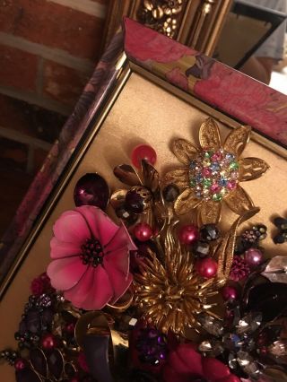 Vintage and Contemporary Jewelry Art framed 3