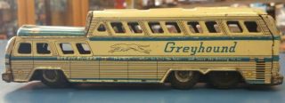 Rare Greyhound Scenicruiser Express Friction Tin Toy Bus No.  6916 Made In Japan