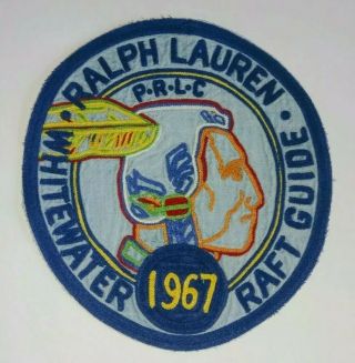 Rare Vintage Polo Ralph Lauren Rafting Indian Head Patch
