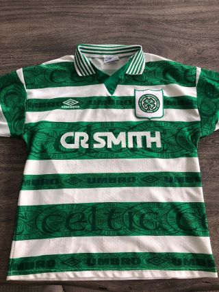 Celtic 1995 1996 1997 Home Football Soccer Jersey Shirt Rare Vintage Umbro