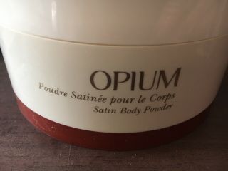Opium Yves Saint Laurent Satin Body Powder Paris Made In France 5.  2 Oz Rare