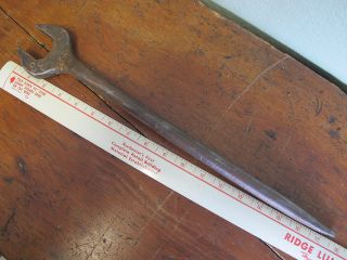Antique Vintage Spud Wrench 1 14 " 17 Inches Long Unknown Maker " 33 "